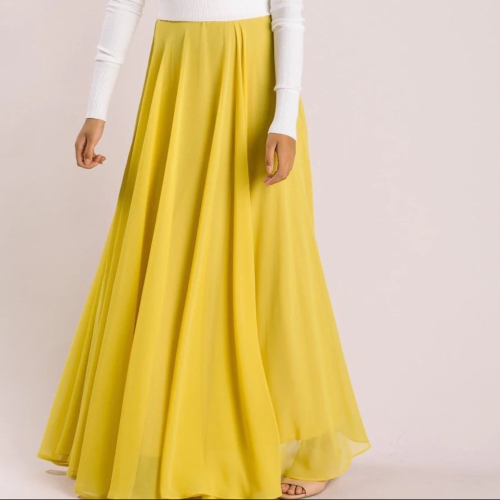 Morning Lavender Petite Amelia Full Maxi Skirt - Picture 3 of 5